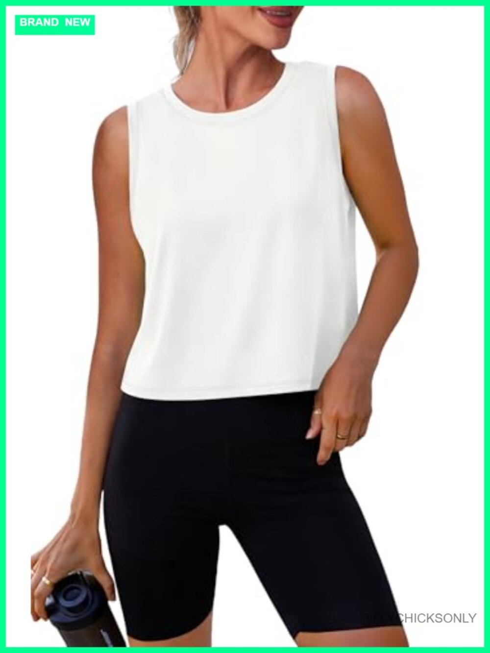 Workout Tank Top Womens Sleeveless Crop Lightweight Athletic Yoga Running